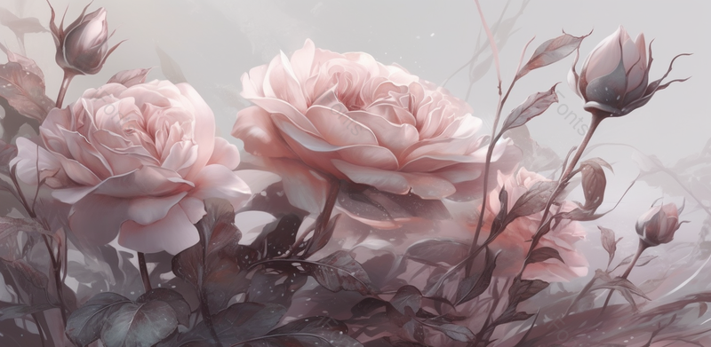 彩色手绘花团锦簇节日通用背景图,插画/手绘图,插画/手绘图库,插画/手绘图下载,插画/手绘
